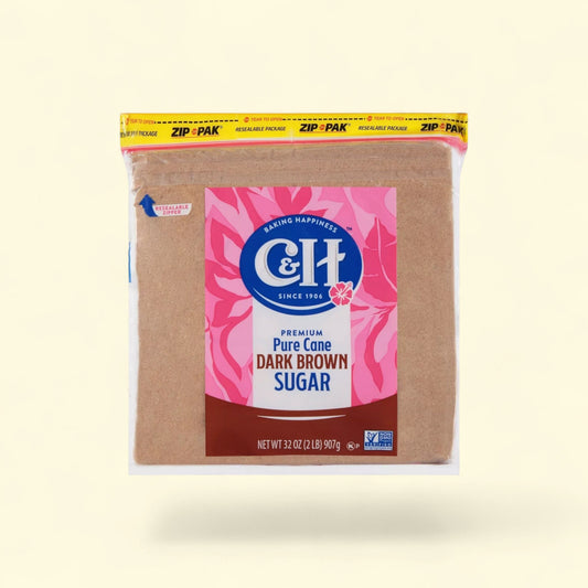 C&H Dark Brown Sugar, 2lbs — authentic US product shipped worldwide by Treatspree