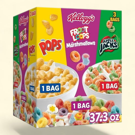 Kellogg's Cereal, Variety Pack, 37.3 oz.