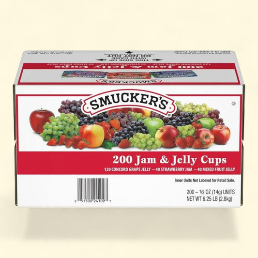 Smucker's Assorted Jelly Cups, 0.5 oz., 200 ct.