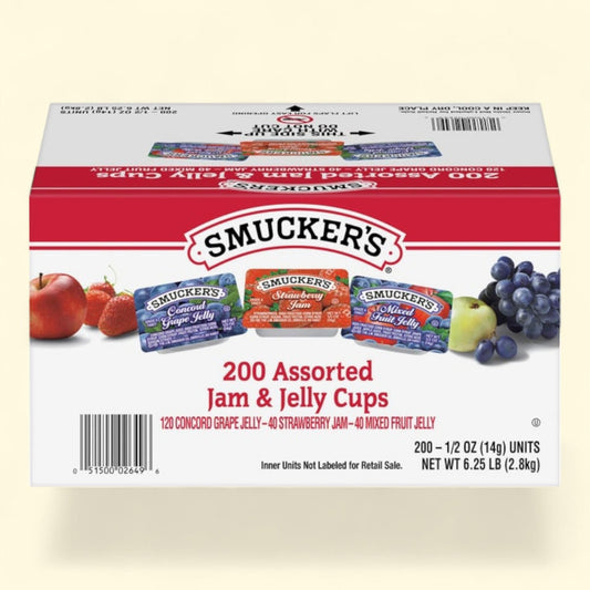 Smucker's Assorted Jam & Jelly Cups, 0.5 oz, 200-count