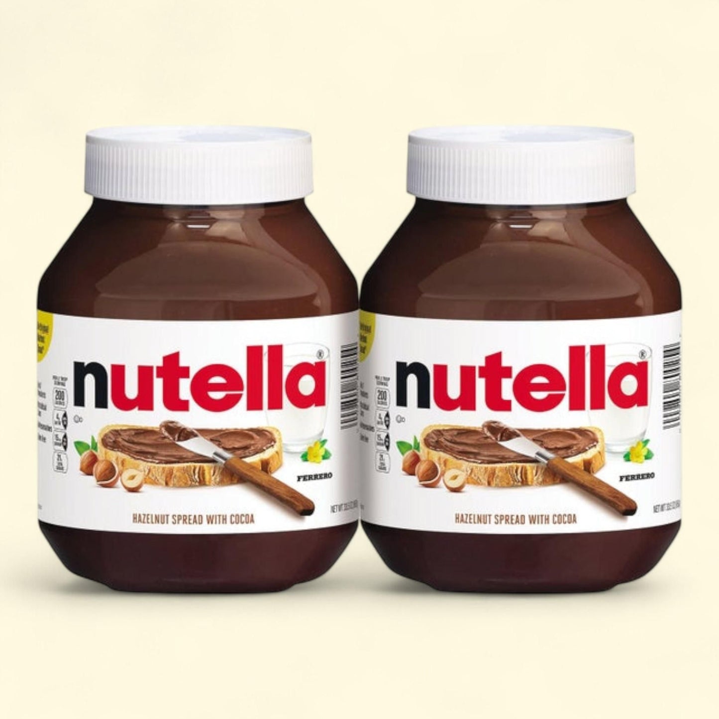 Nutella Hazelnut Spread, 33.5 oz, 2-count
