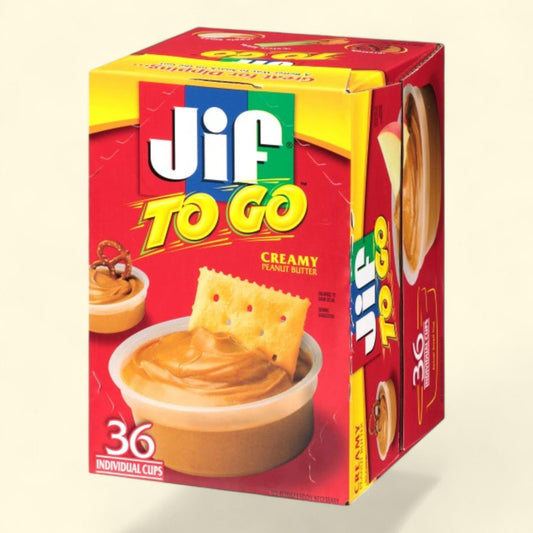 Jif To Go Peanut Butter Cups, Creamy, 1.5 oz, 36-count