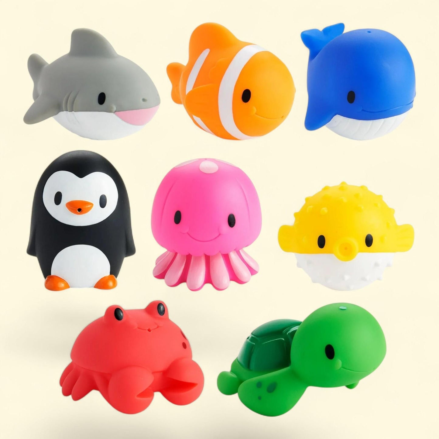 Jouets de bain Munchkin Ocean Squirts pour bébés et tout-petits, lot de 8