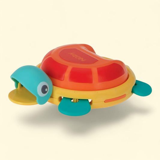 Tambourin tortue Nuby, jouet de bain pour tout-petits, instrument de musique pour enfants, 1 pièce