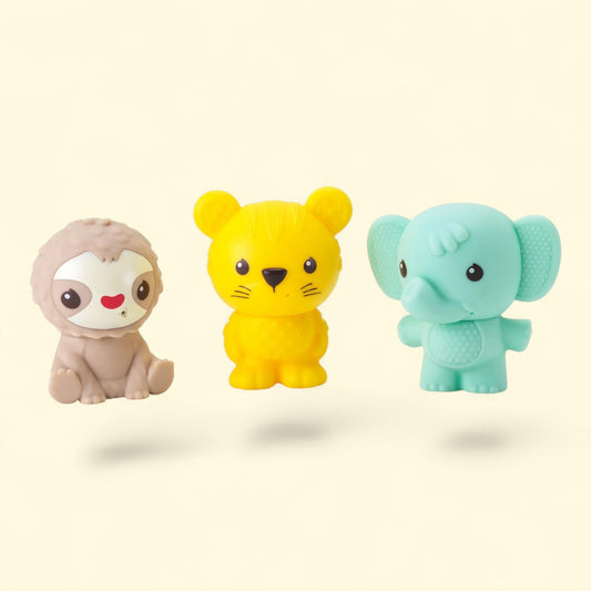 Jouets de bain Infantino, animaux multicolores, lot de 3, 6 à 12 mois