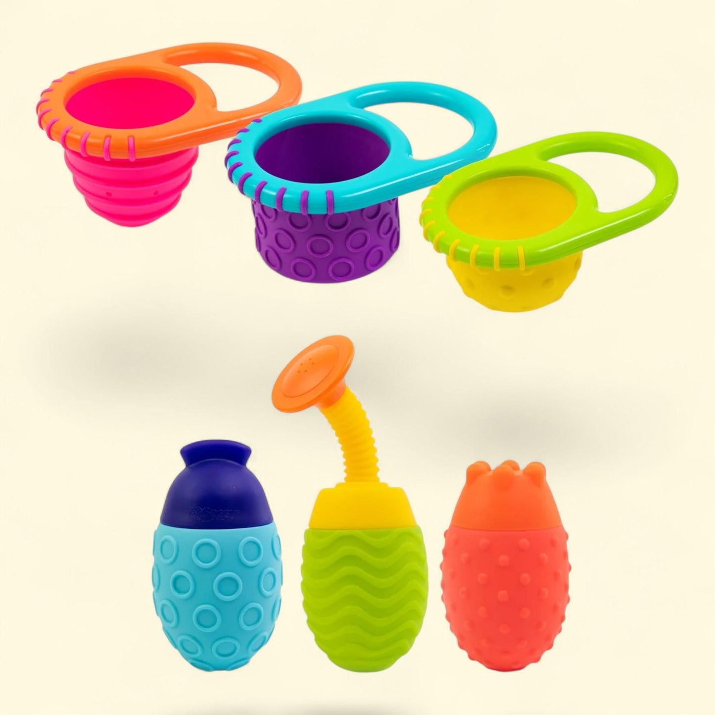 Ensemble de jouets de bain pour bébé Sassy Flex & Fill, 6 pièces