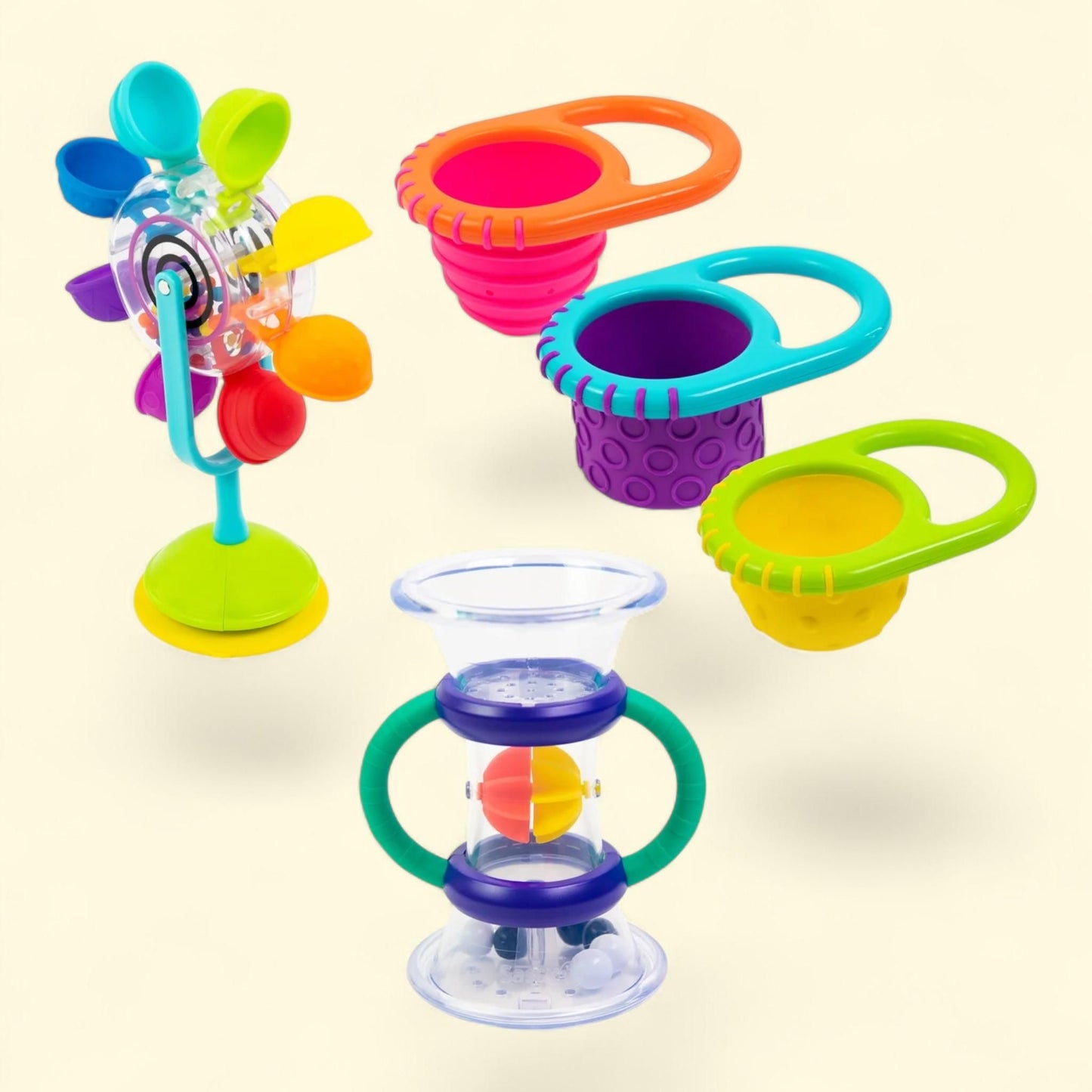 Sassy Water Discovery Bath Toy, 5 PC Gift Set, 3-24 months