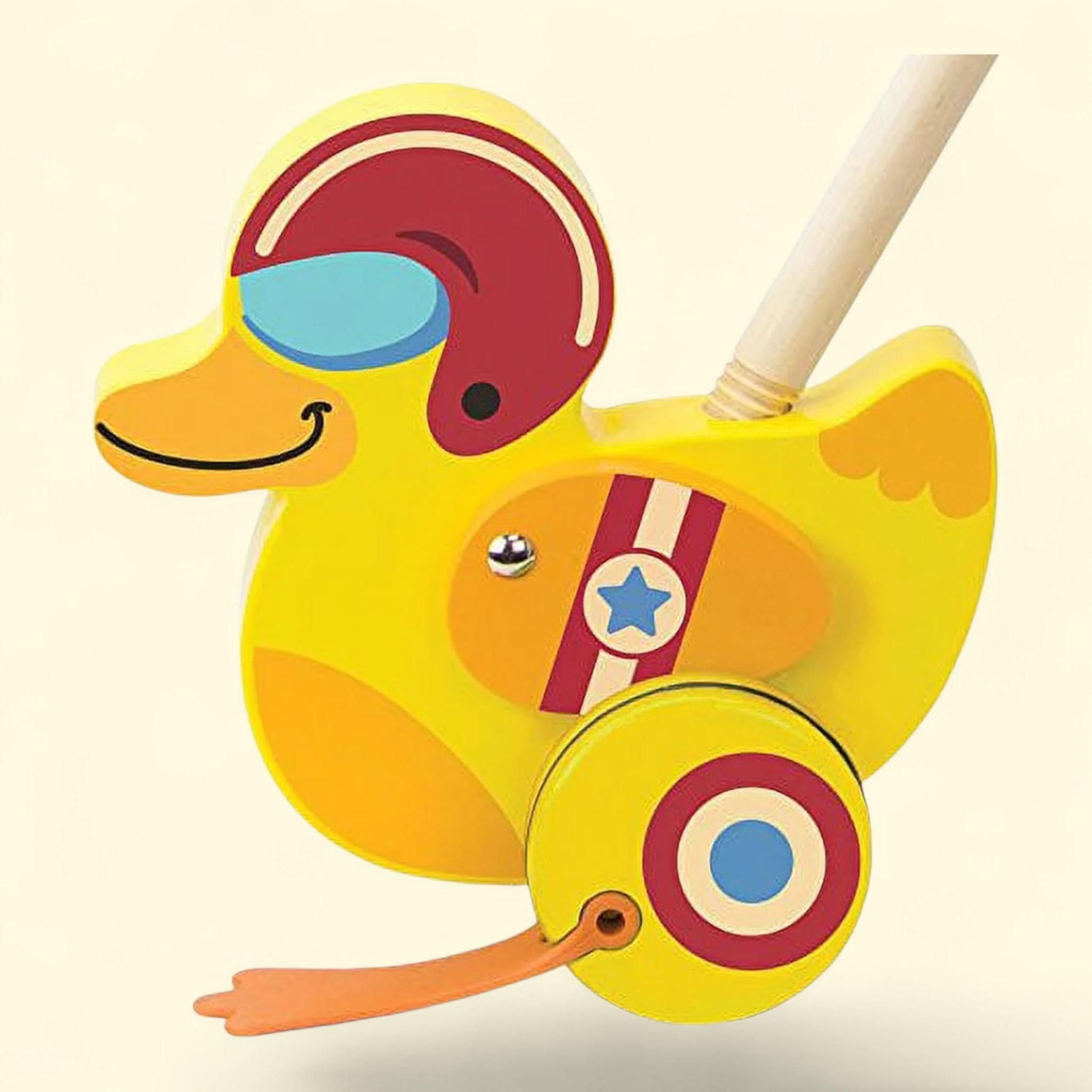 Imagination Radical Racers Top Duck Wooden Push-Along Toy, Size ? I... — authentic US product shipped worldwide by Treatspree