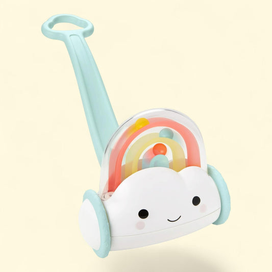 Skip Hop Silver Lining Cloud Rainbow Baby Push Toy, Medium