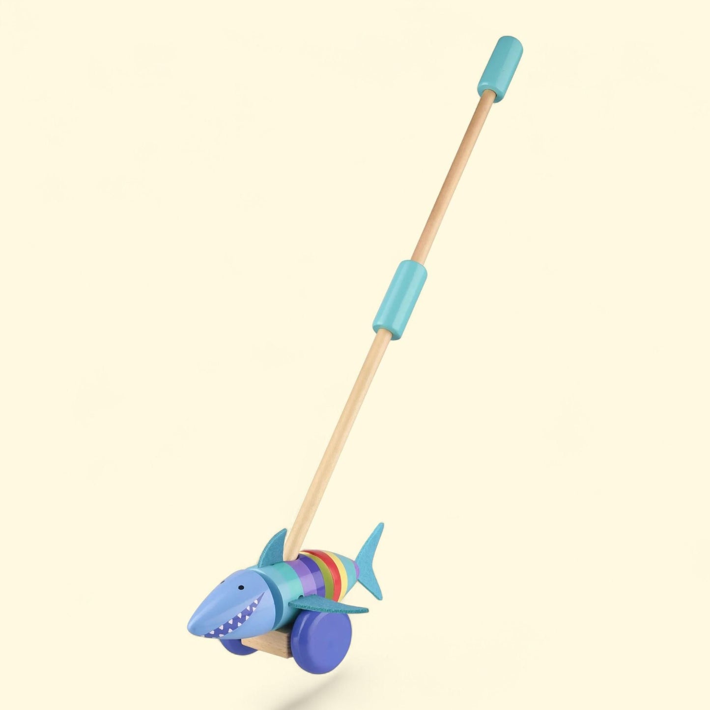 Orange Tree Toys: Push Along: Shark, Wooden Toy, Ages 1+ — authentic US product shipped worldwide by Treatspree
