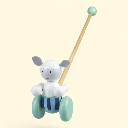 Orange Tree Toys: Push Along: Sheep, Wooden Toy - 1+