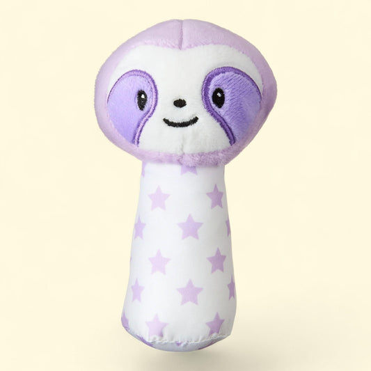 Spark Create Imagine Plush Baby Hand Grip Rattle Toy, Sloth, 1 count