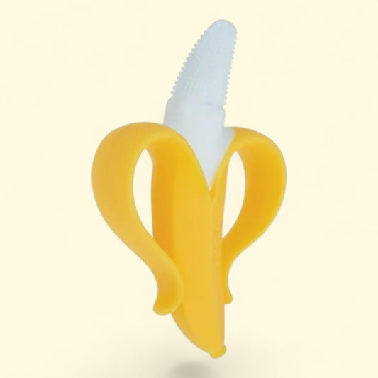 Nuby NanaNubs Banana Toothbrush, Yellow, Baby