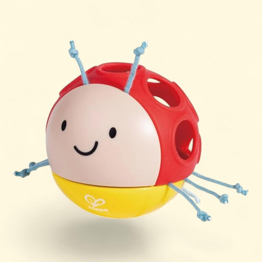 Hape Busy Bug Roll Baby Rattle Toy, 0M+