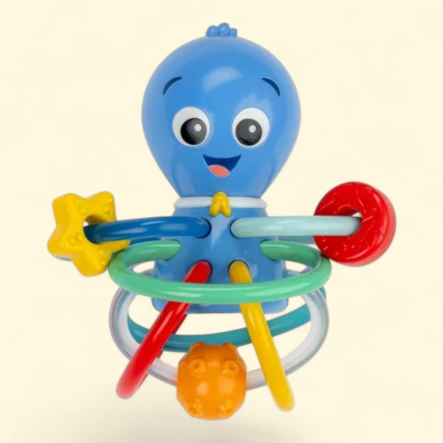 Baby Einstein Ocean Explorers Opus's Shake & Soothe Teether Toy & Rattle, Multicolor, 0+ Months