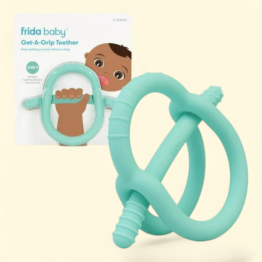 Frida Baby Get-A-Grip Teether, Teal, 3+ Months