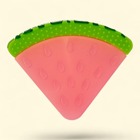 Nuby Silicone Teether Toy, Pink Watermelon Slice, Babies, 1 count