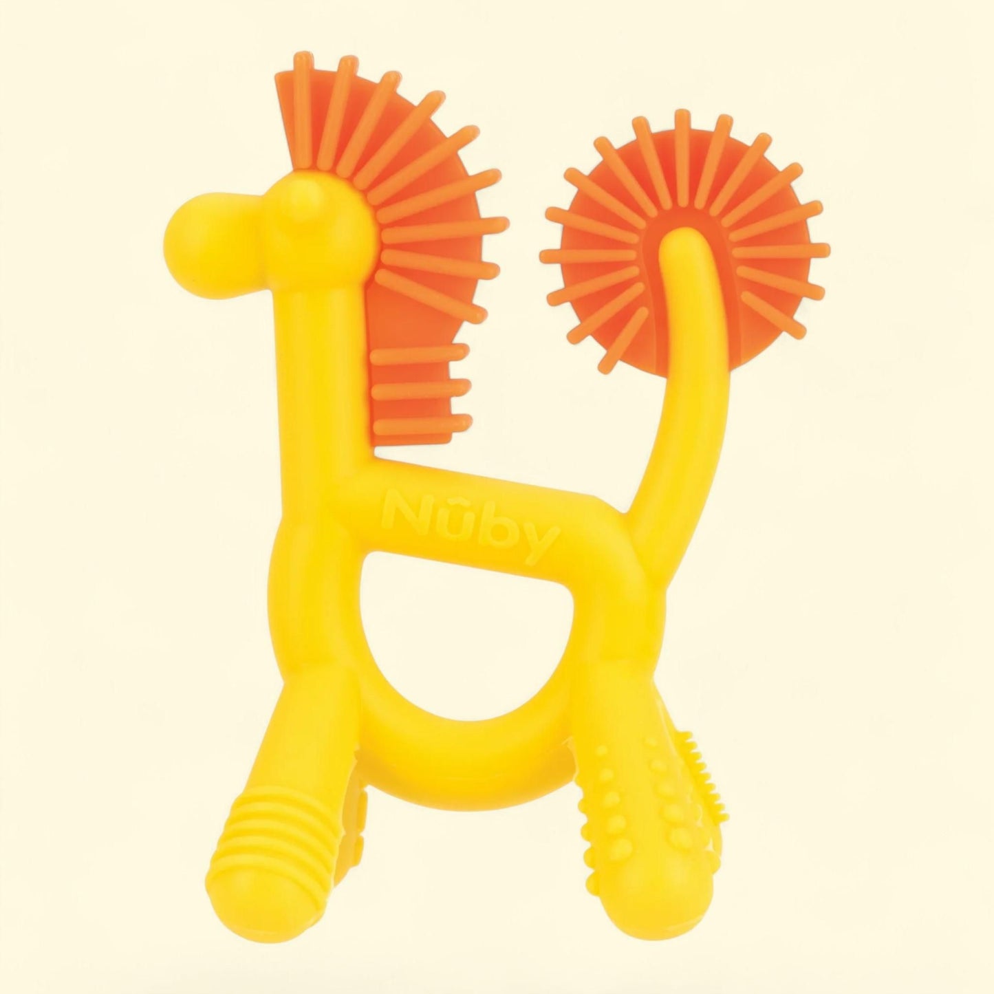 Nuby Massaging Teether, Geo Zoos, Giraffe Design, 1 count