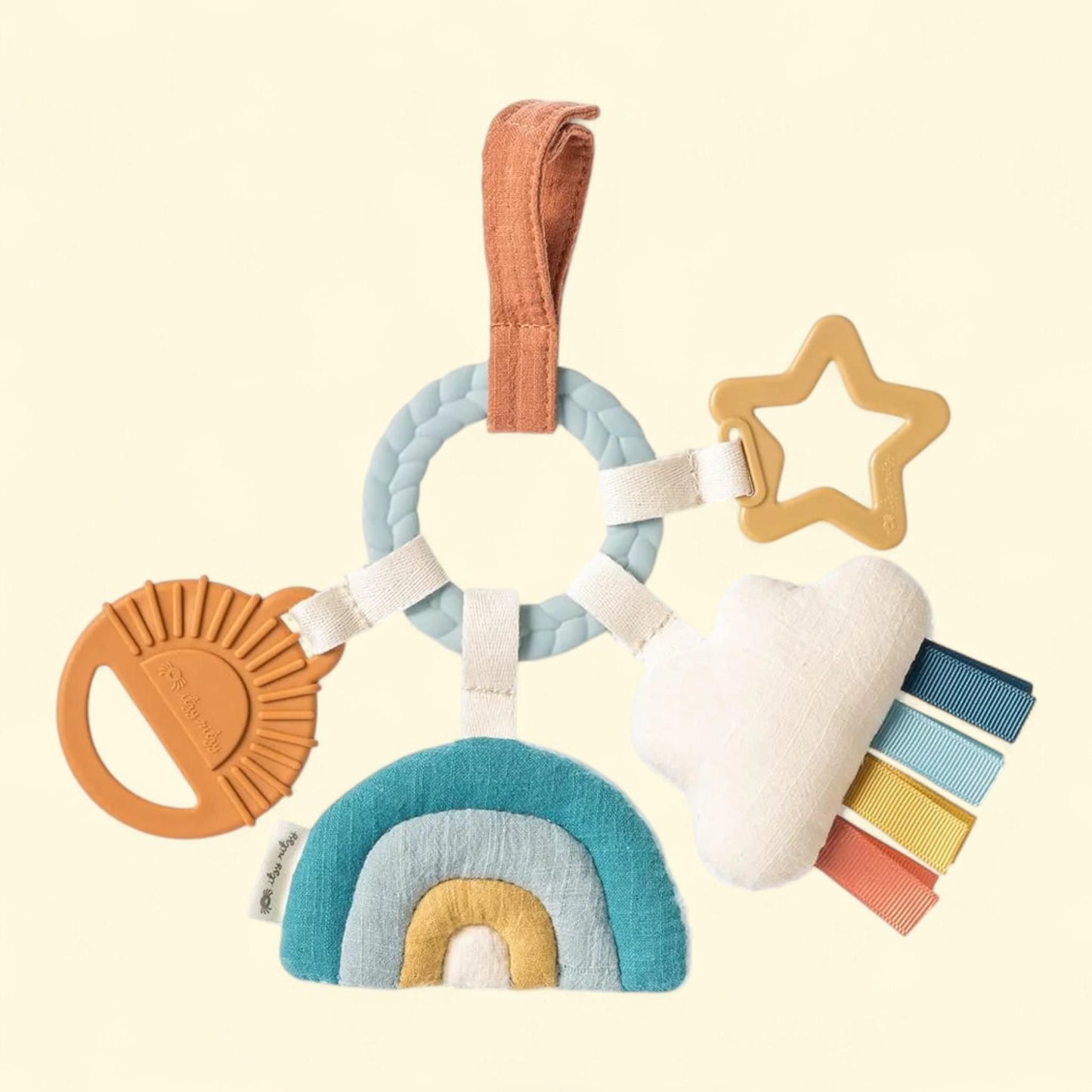 Itzy Ritzy Teething Activity Toy, Bitzy Busy Ring, Rainbow, 1 count