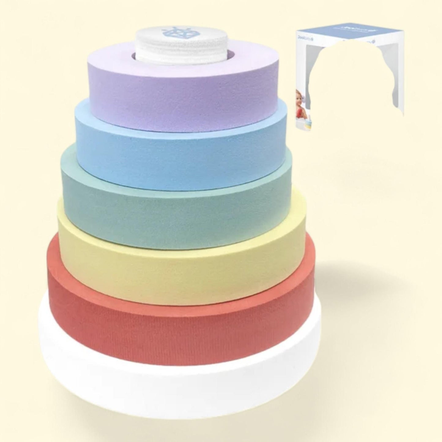 Jool Baby Stack & Float Bath Rings, Bath Toy, 1ct