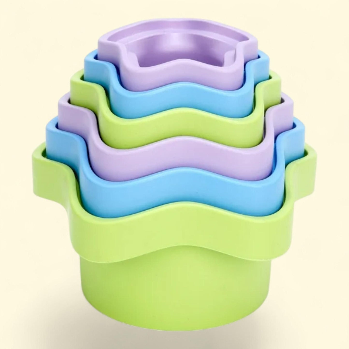 Green Toys: My First Stacking Cups, 6pc — authentic US product shipped worldwide by Treatspree