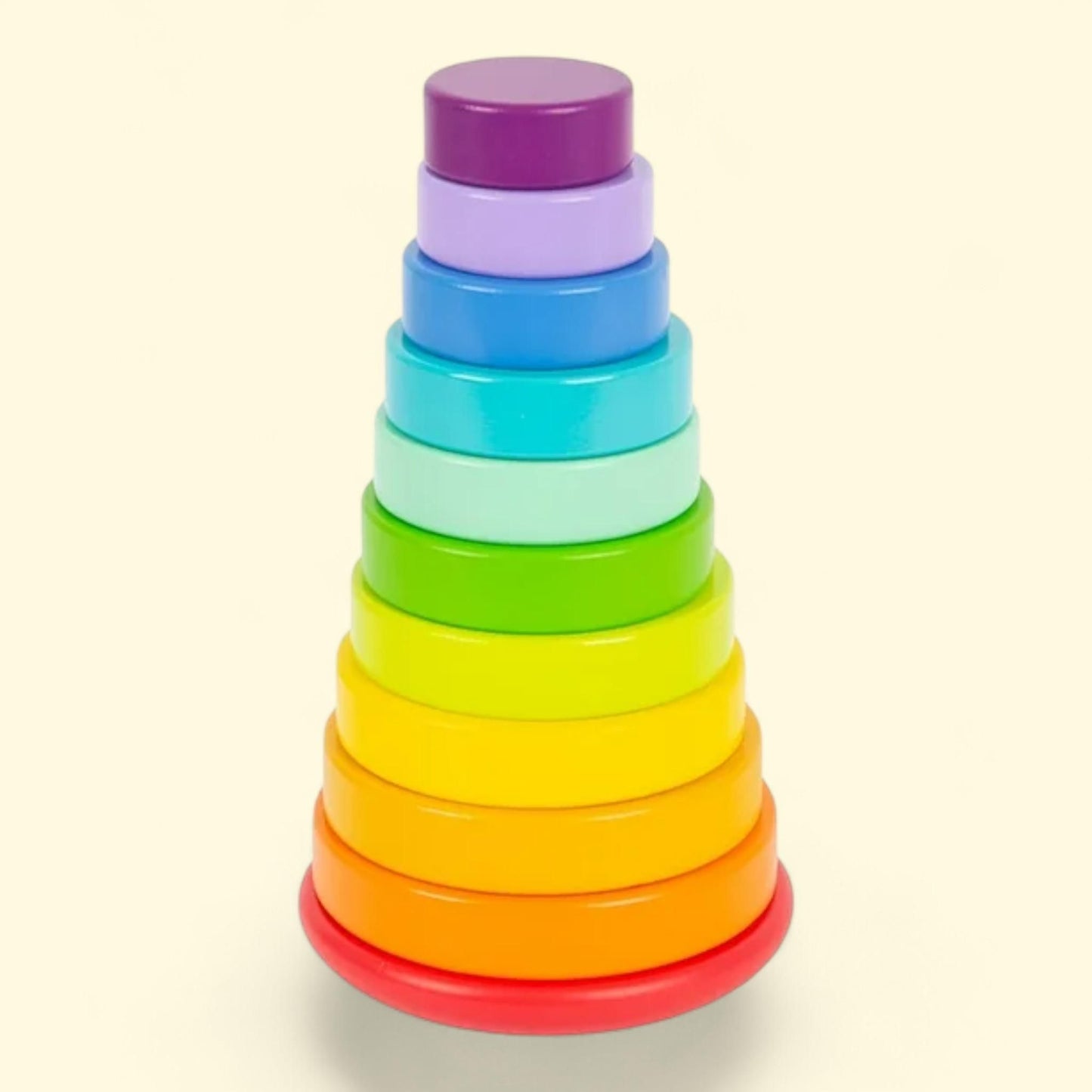 Small Foot Wooden Toys Stacking Rainbow Tower, Large