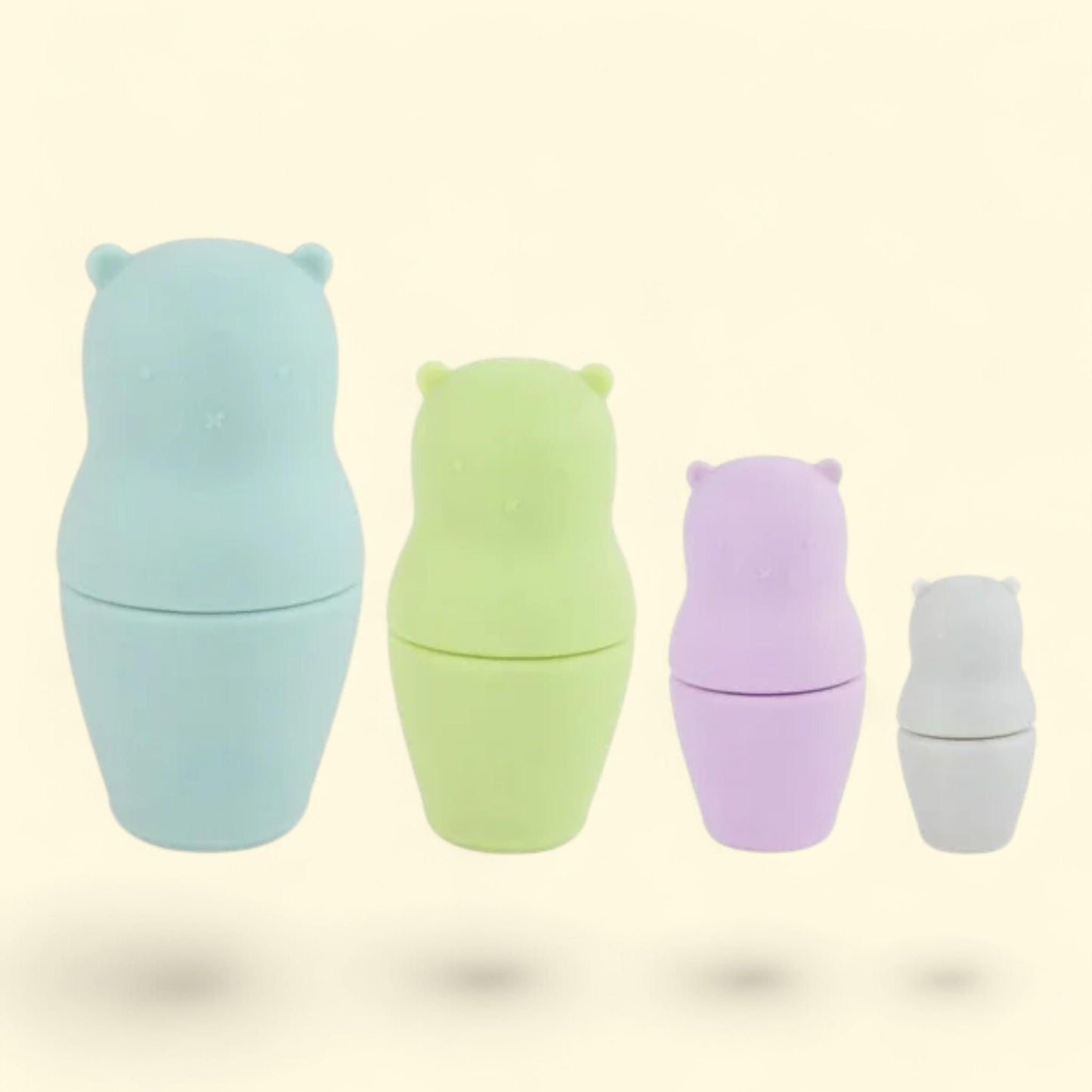 Hudson Baby Nesting Doll Set, Bear, 4 ct