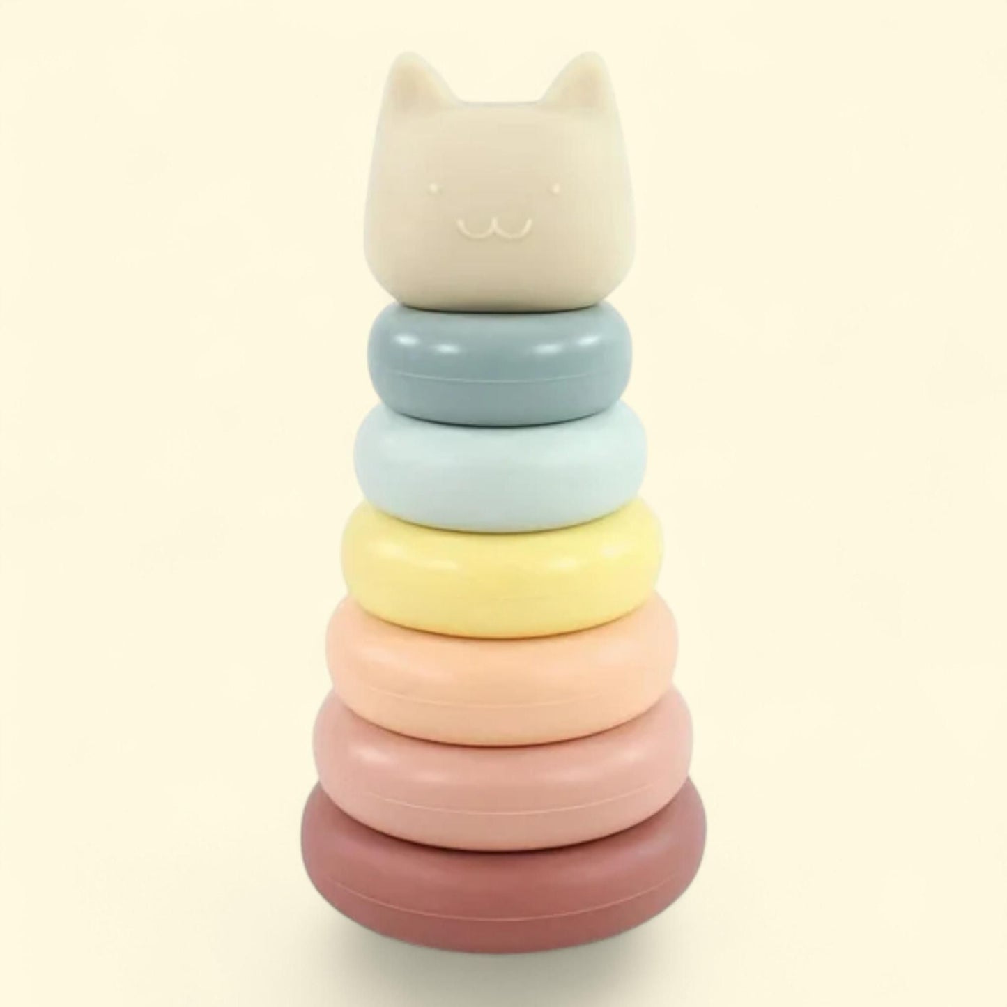 Hudson Baby Silicone Stacking Toy, Kitten, 7 ct — authentic US product shipped worldwide by Treatspree