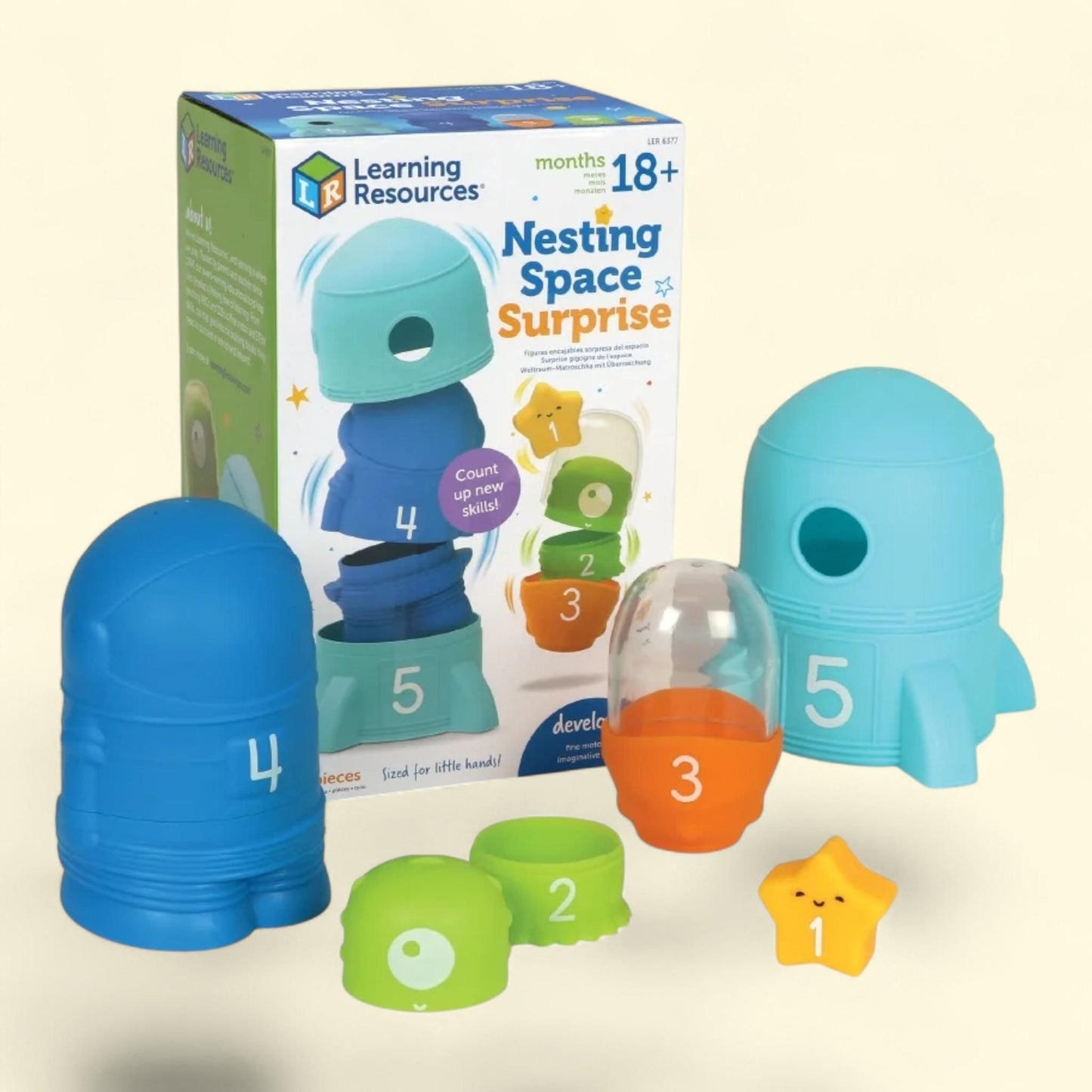 Learning Resources Nesting Space Surprise Science Kit, 9 Pieces, 18 Months+