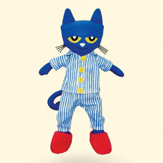 MerryMakers Pete the Cat Bedtime Blues Plush Toy, 14.5-Inch