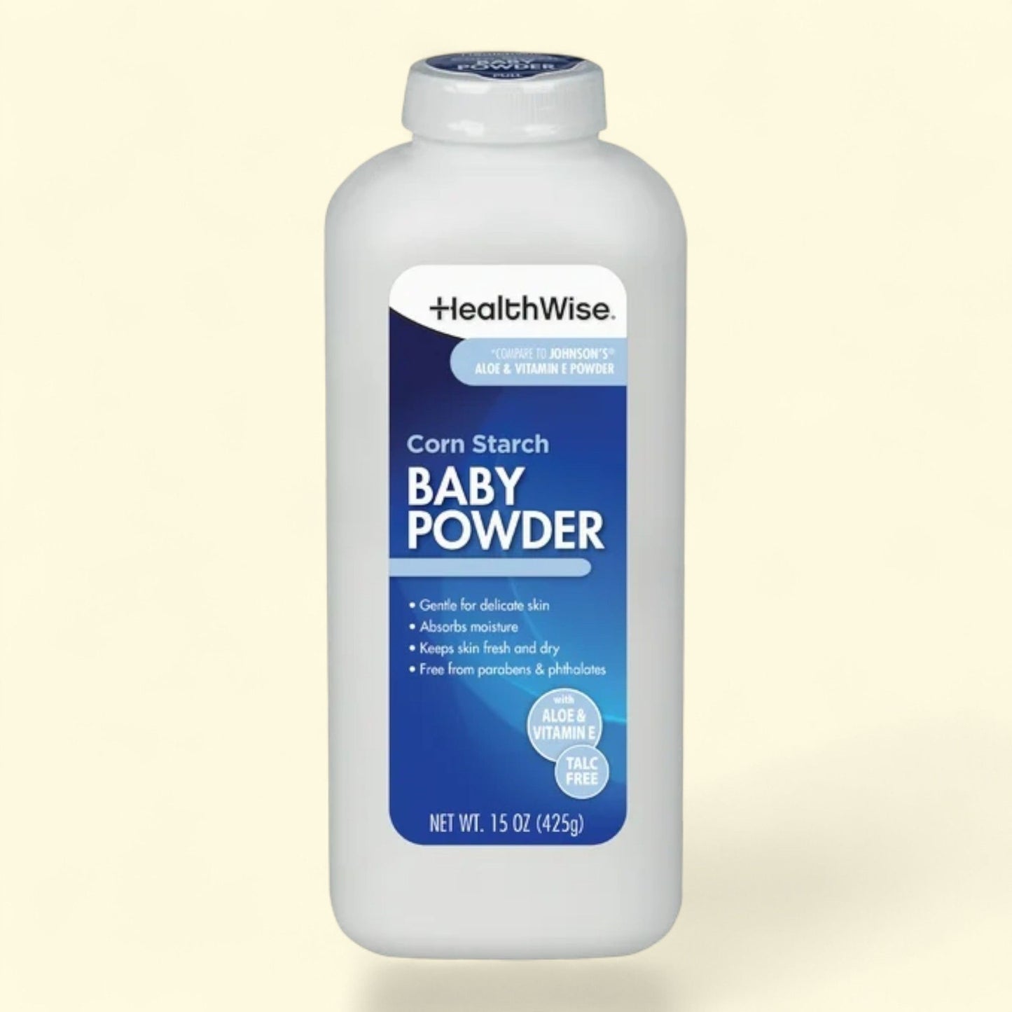 HealthWise Baby Powder, 15 oz