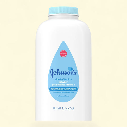 Johnson's Aloe & Vitamin E Baby Powder, 15 oz
