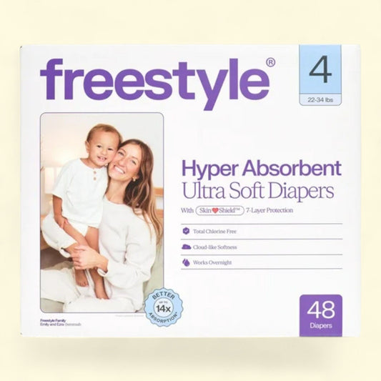 Freestyle Baby Diapers, Size 4, 48 Count