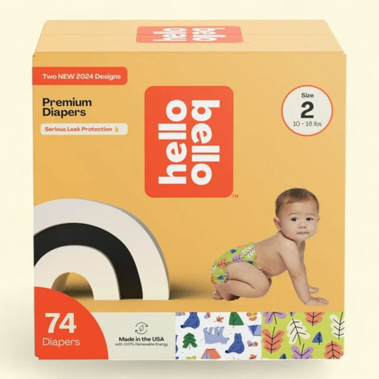 Hello Bello Baby Diapers, Size 2, 74 Count
