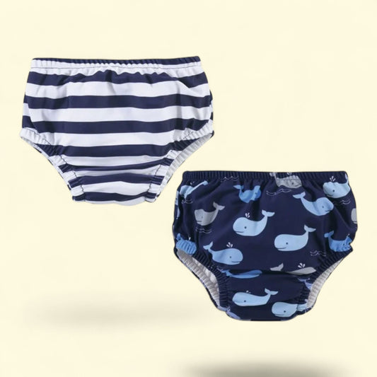 Hudson Baby Swim Diapers, Whales, 3 Toddler