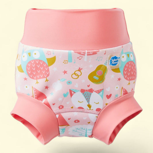Splash About Happy Nappy Reusable Swim Diaper, Owl & The Pussycat, 3-6 Months