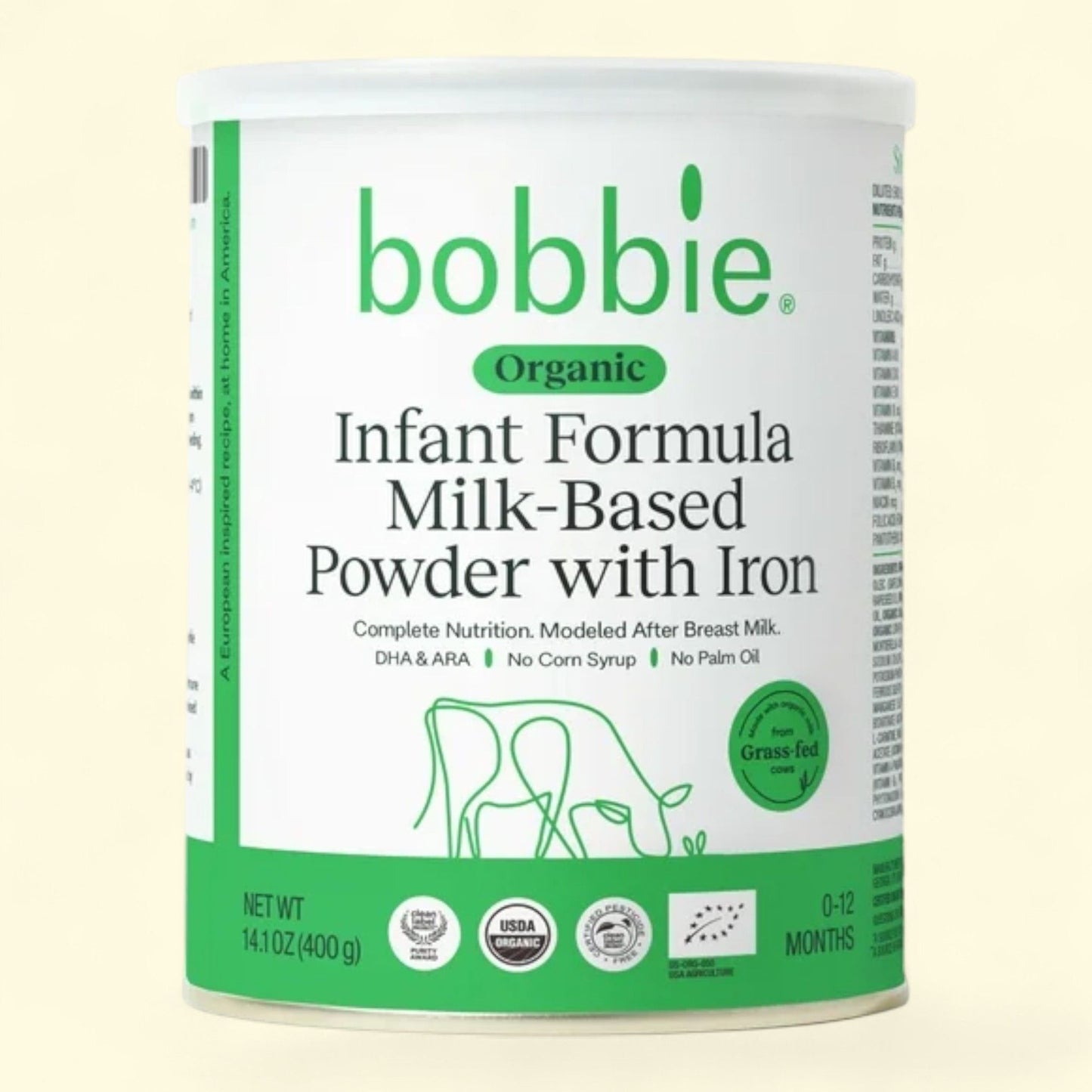Bobbie Organic Original Infant Formula, 14.1 oz Can
