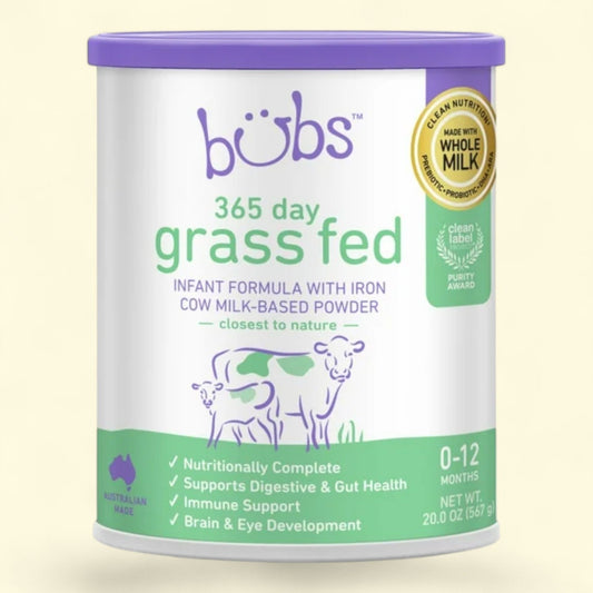 Bubs Whole Milk Powder Baby Formula, 20 oz Canister
