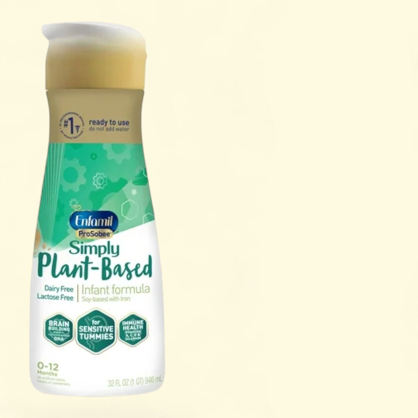 Enfamil ProSobee Liquid Baby Formula, 32 fl oz Bottle