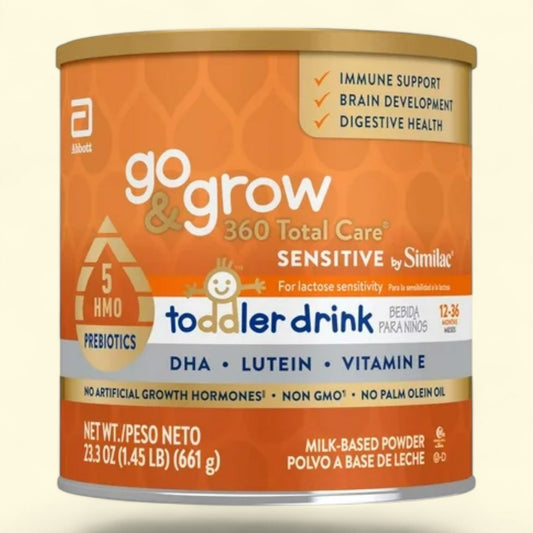 Similac Go & Grow 360 Total Care Sensitive Toddler Drink Powder, 23.3 oz Can