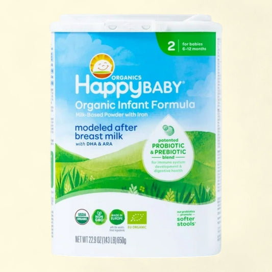Happy Baby Organics Stage 2 Organic Infant Formula with Iron, 22.9 oz