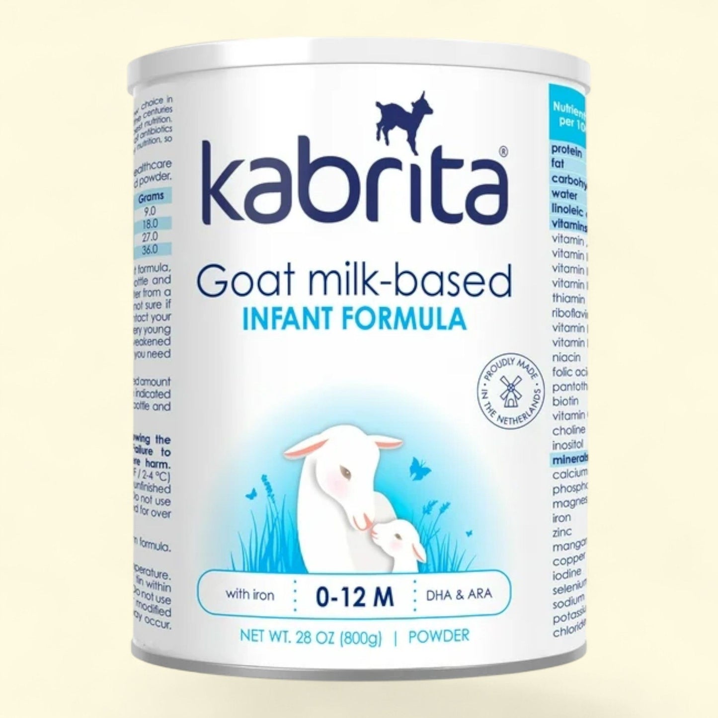 Kabrita Goat Milk Infant Formula, 28 oz Can
