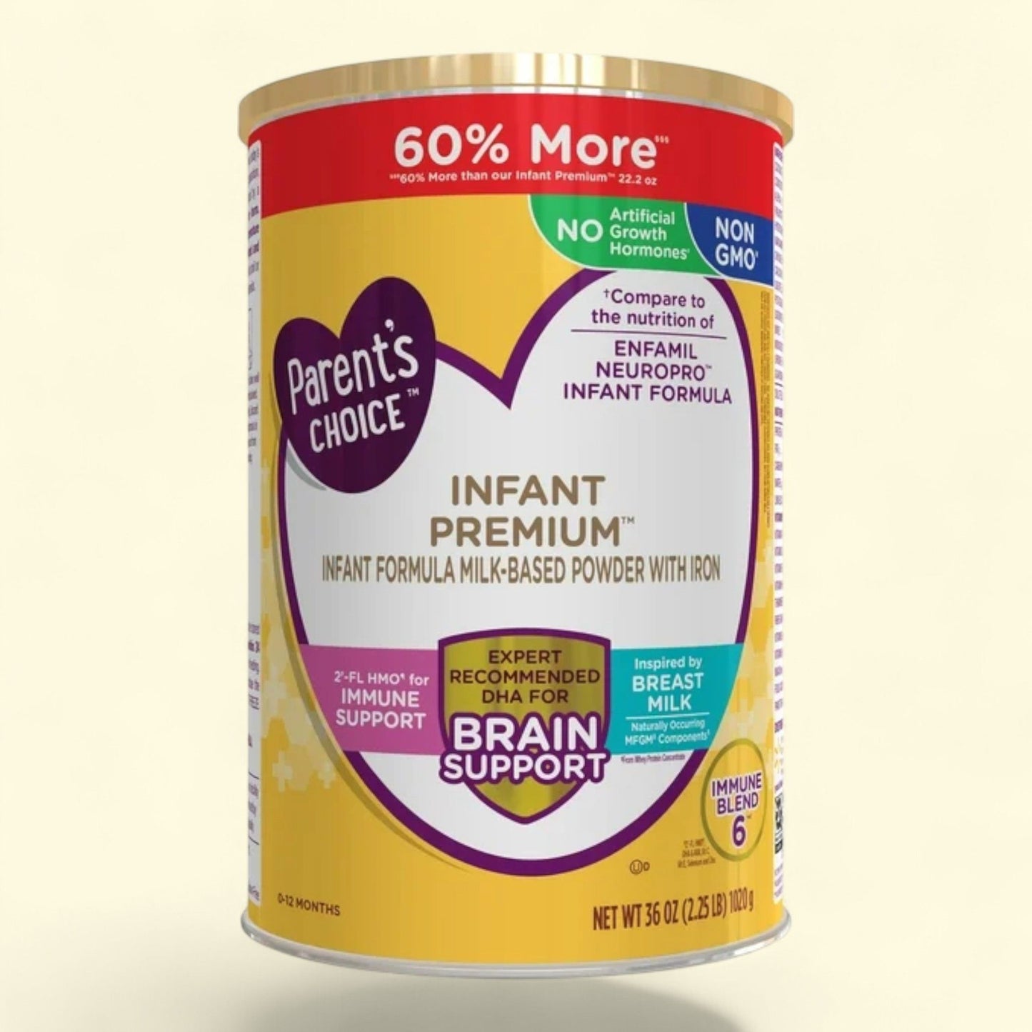 Parent's Choice Baby Formula, 36 oz Canister