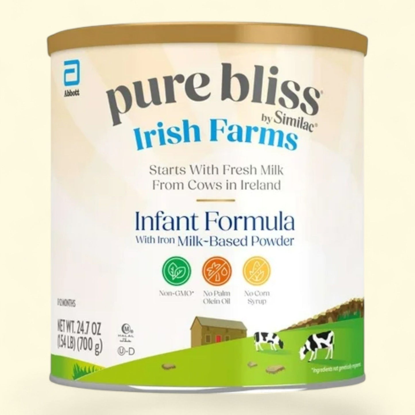 Similac Pure Bliss Irish Farms Powder Baby Formula, 24.7 oz Can