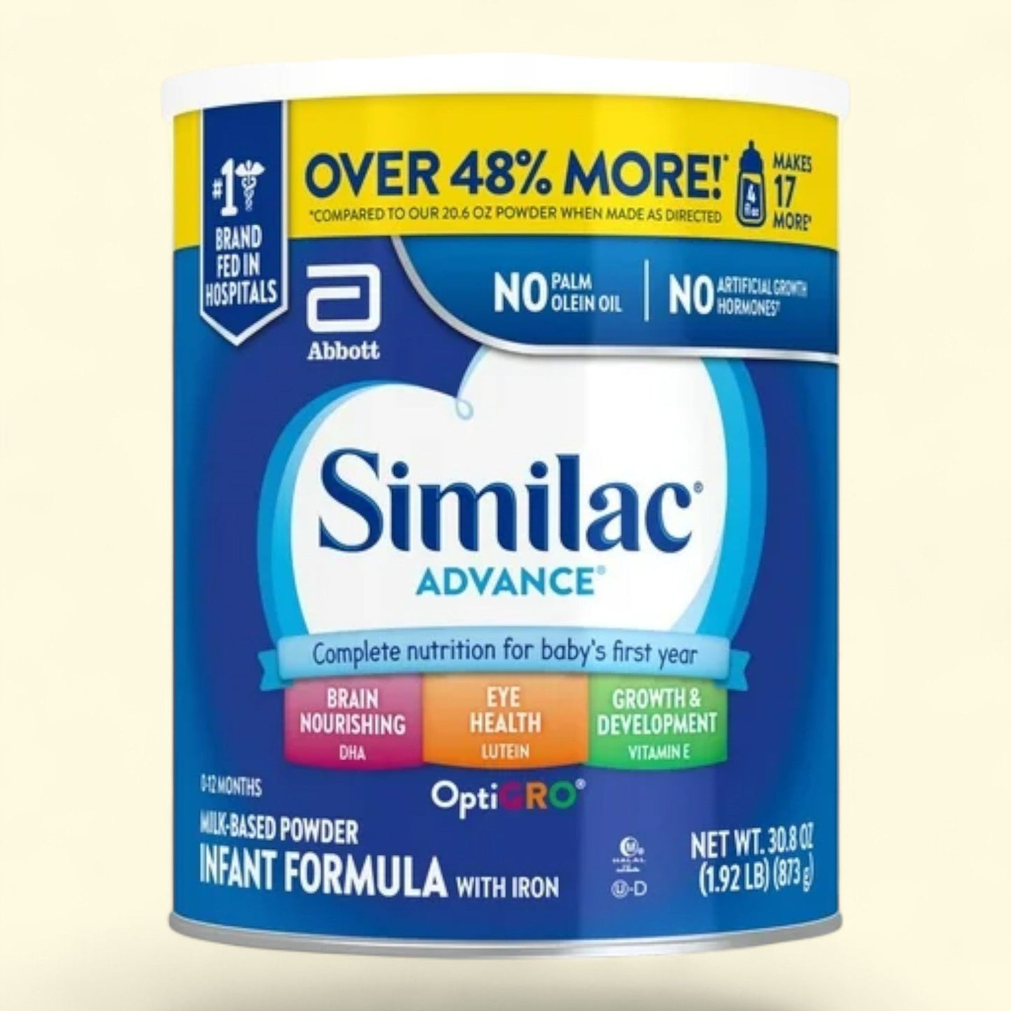 Similac Advance Powder Baby Formula, 30.8 oz.