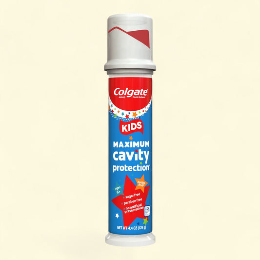 Colgate Kids Toothpaste, Cavity Protection, Mild Bubble Fruit, 4.4 oz Pump