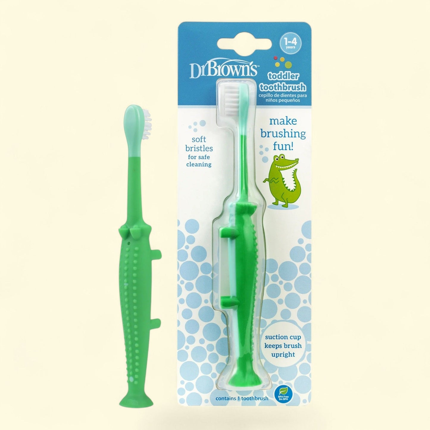 Dr. Brown's Toothbrush, Crocodile, Age 1-4Y