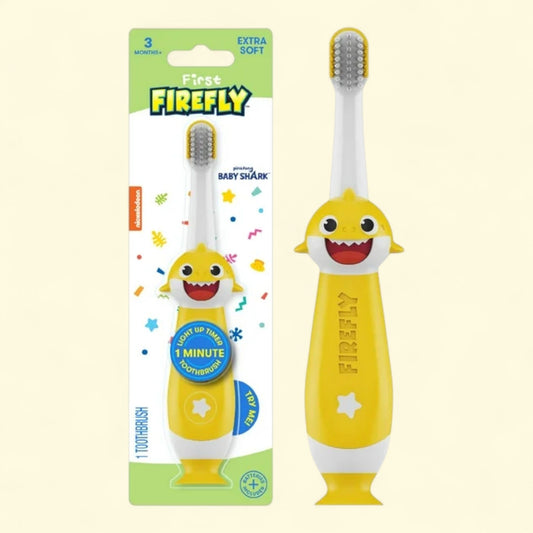 First Firefly Training Light Up Toothbrush, Baby Shark, 1 Count