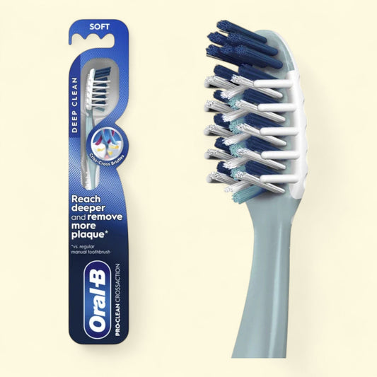 Oral-B Pro Clean CrossAction Toothbrush, Soft, 1 Count