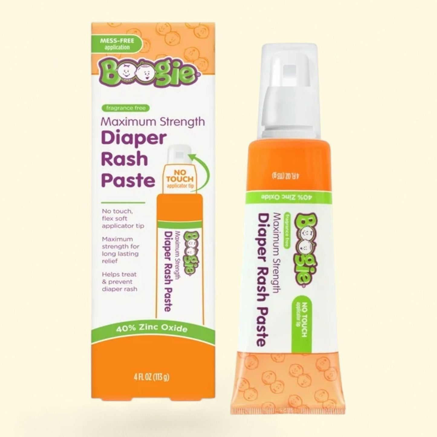 Boogie Diaper Rash Cream, Maximum Strength, 4 fl oz